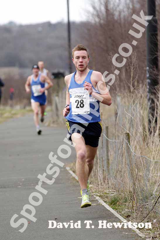 Nick Swinburn (Morpeth) senior mens Elswick Road Relays.